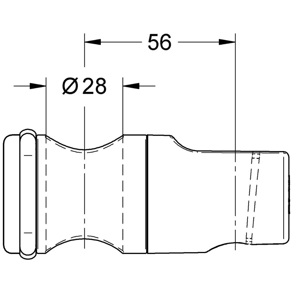 Rysunek techniczny suwaka prysznicowego, Grohe