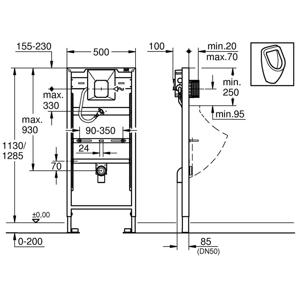 GROHE Rapid SL für Urinal Bild 2