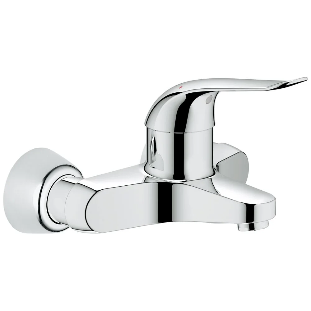Chromowana bateria widok z boku wycięty, Grohe