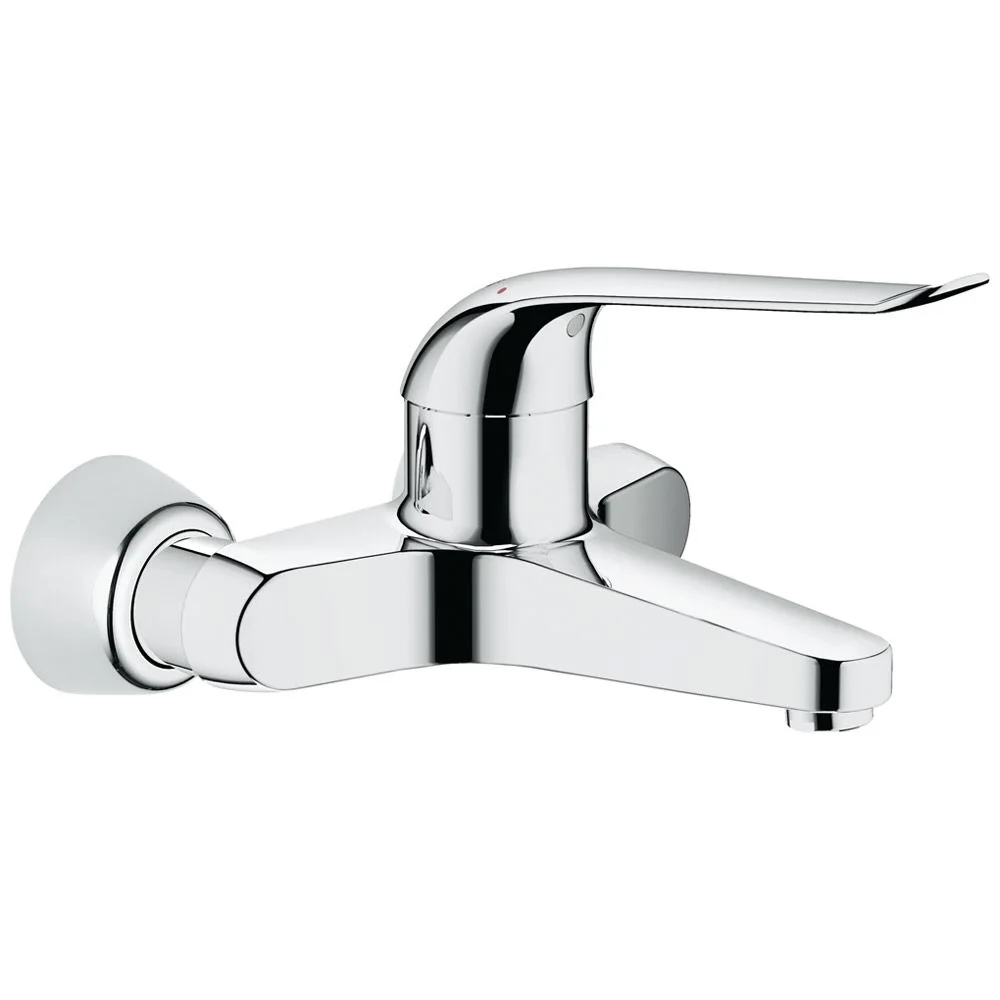 Chromowana bateria widok z boku wycięty, Grohe
