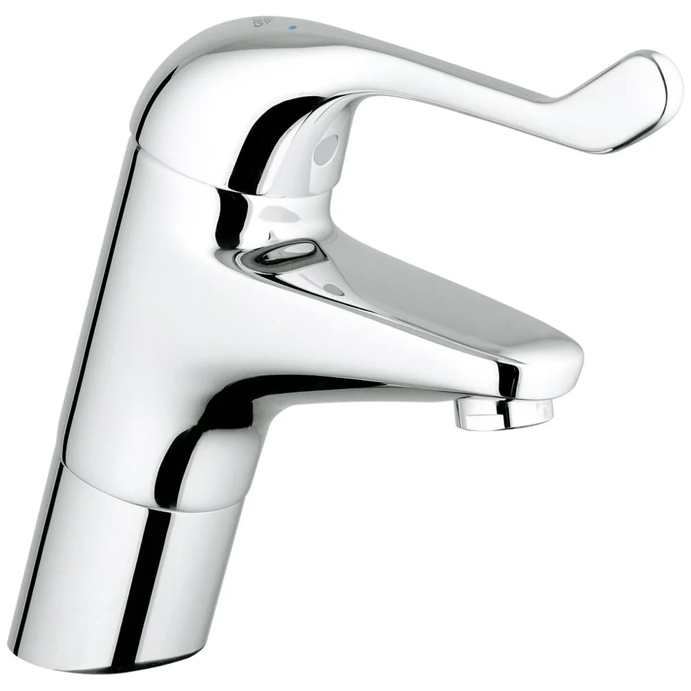 Chromowana bateria widok z boku wycięty, Grohe