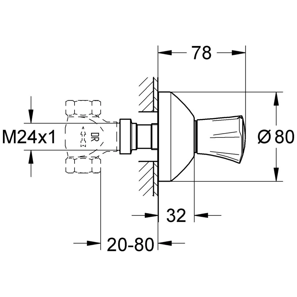 GROHE Costa UP-Ventil Oberbau Bild 2