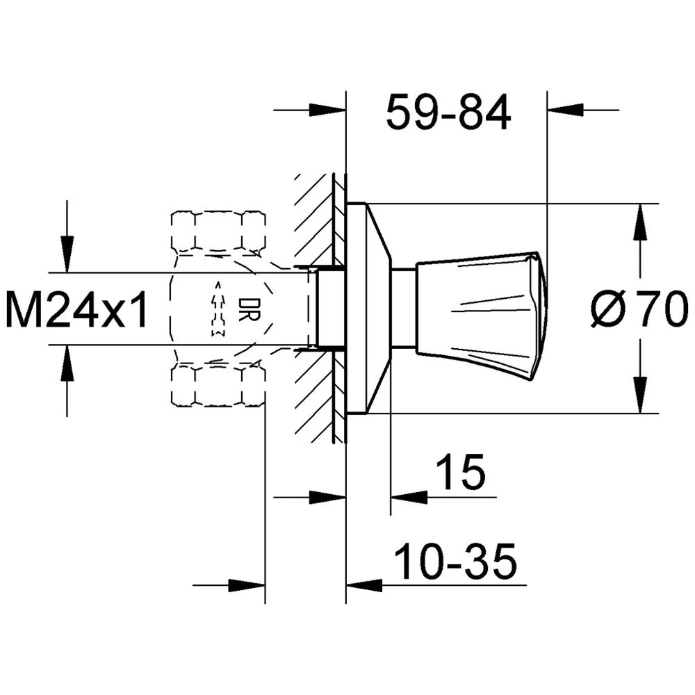 GROHE Costa UP-Ventil Oberbau Bild 2