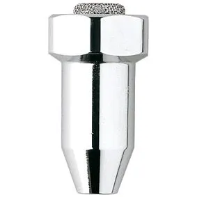 Chromowany zawór spustowy widok z przodu, Grohe