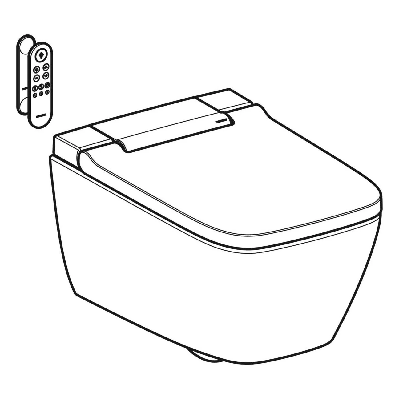 Geberit AquaClean Sela Square WC-Komplettanlage Wand-WC Bild 2