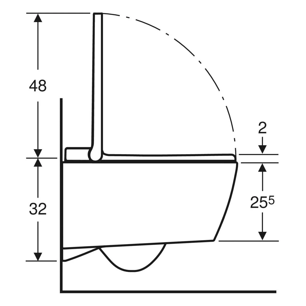 Geberit AquaClean Sela Square WC-Komplettanlage Wand-WC Bild 4