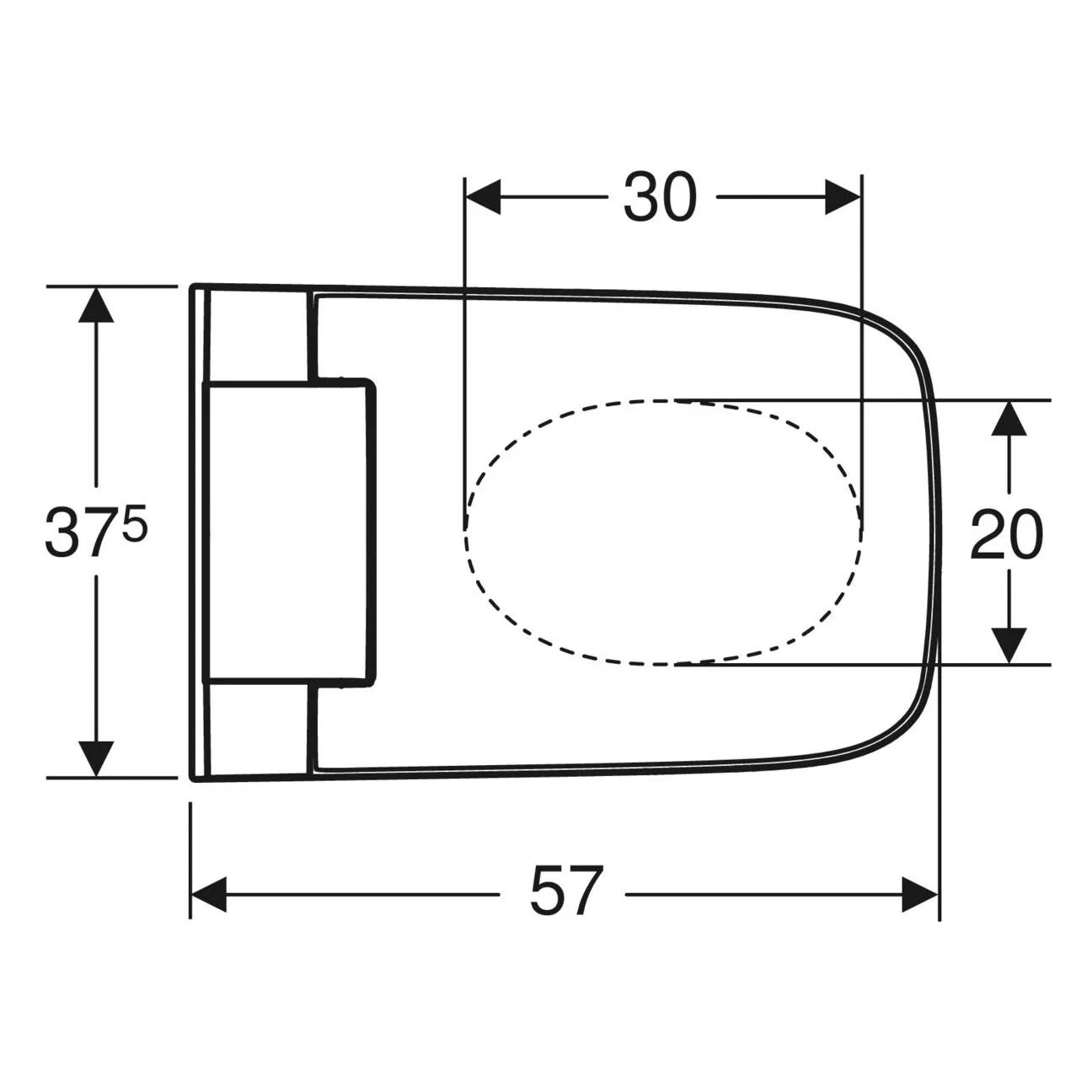 Geberit AquaClean Sela Square WC-Komplettanlage Wand-WC Bild 5