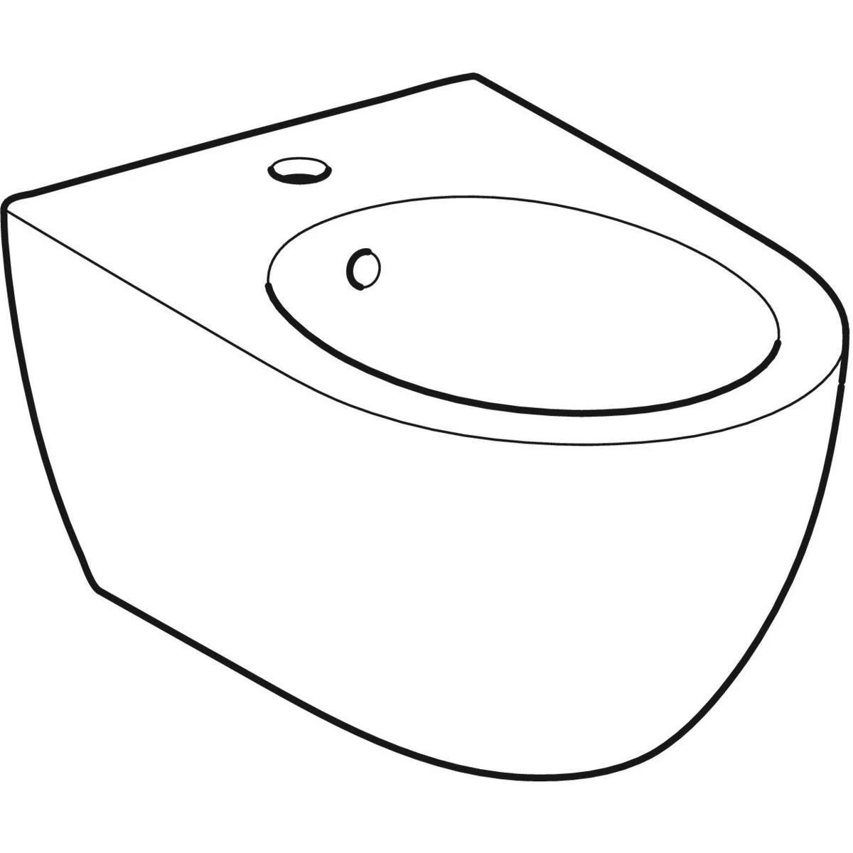 Geberit Acanto Wandbidet geschlossene Form Bild 2