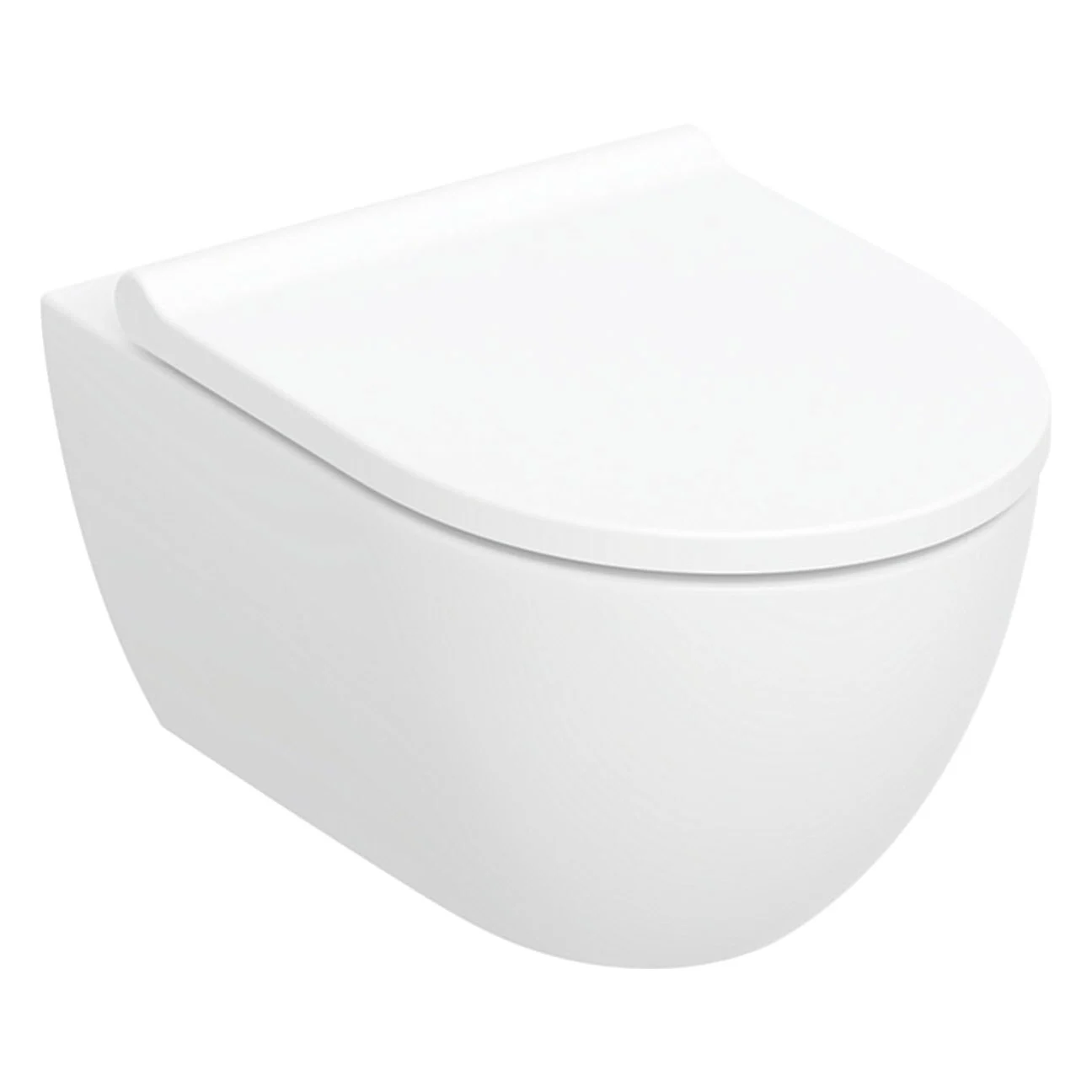 Geberit Acanto Set Wand-WC Tiefspüler, geschlossene Form, TurboFlush, mit WC-Sitz Bild 2