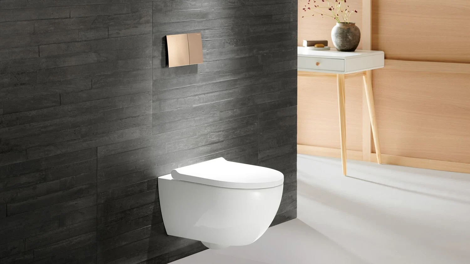 Geberit Acanto Set Wand-WC Tiefspüler, geschlossene Form, TurboFlush, mit WC-Sitz Bild 9