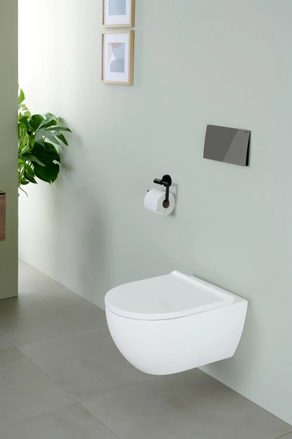 Geberit Acanto Set Wand-WC Tiefspüler, geschlossene Form, TurboFlush, mit WC-Sitz Bild 10