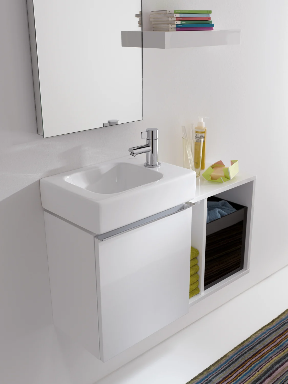 Geberit iCon Unterschrank für Handwaschbecken 37 cm, Türanschlag rechts Bild 2