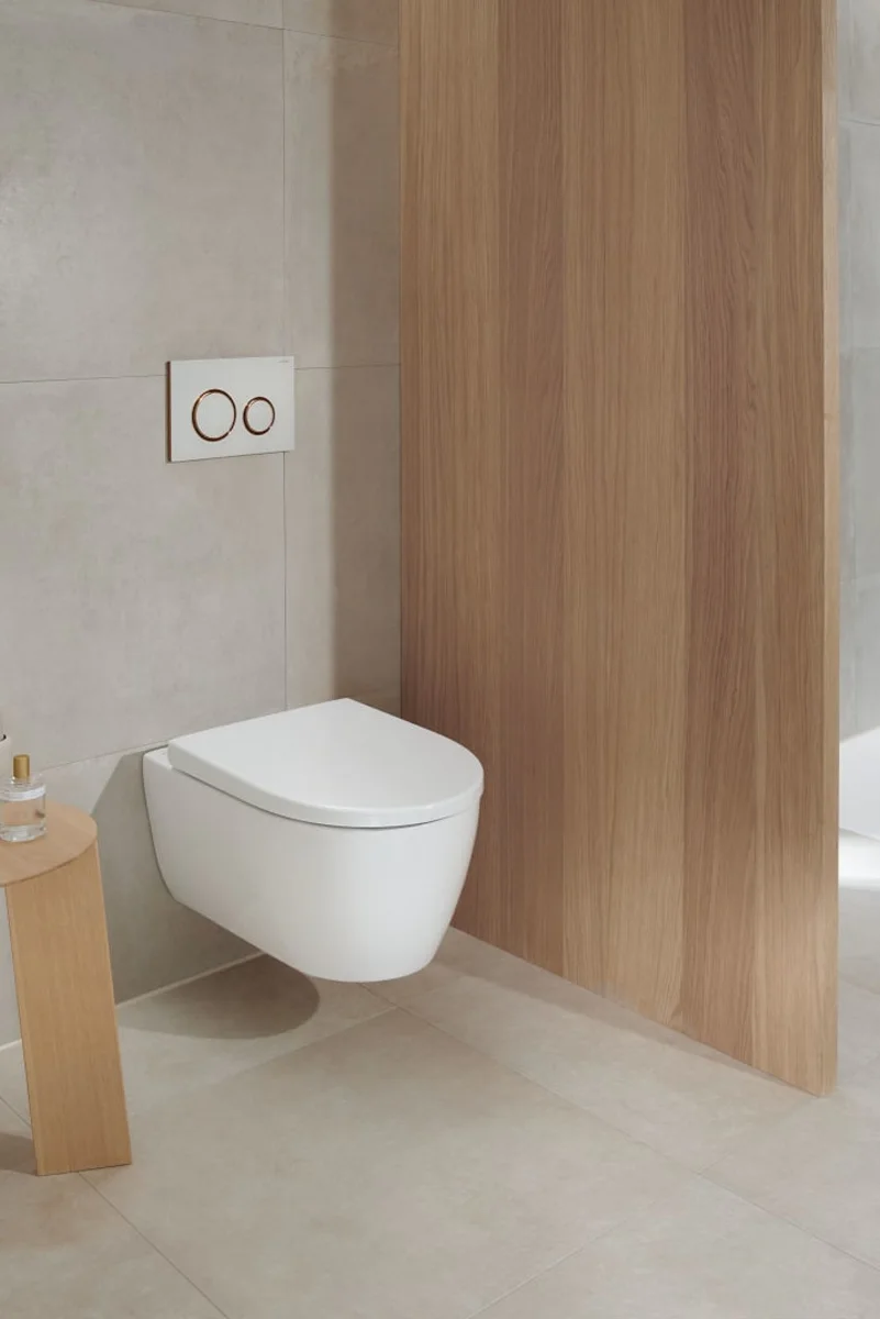 Geberit iCon Set Wand-WC Tiefspüler, geschlossene Form, Rimfree, mit WC-Sitz Bild 3