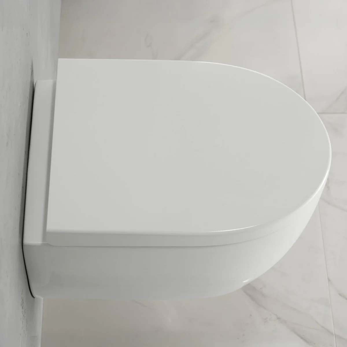 Geberit iCon Wand-WC Tiefspüler Set, verkürzte Ausladung, geschlossene Form, Rimfree, mit WC-Sitz Bild 2
