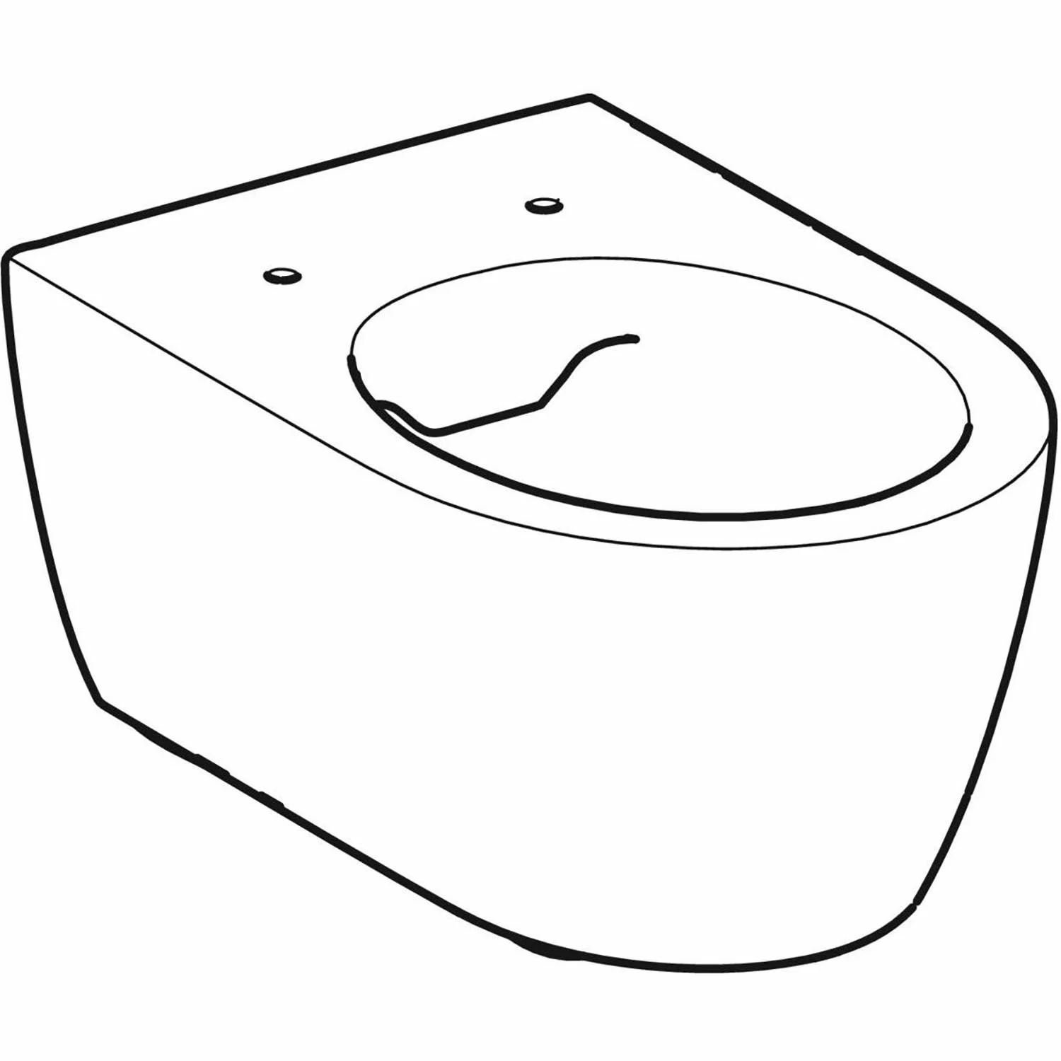 Geberit iCon Wand-WC Tiefspüler, geschlossene Form, Rimfree Bild 2