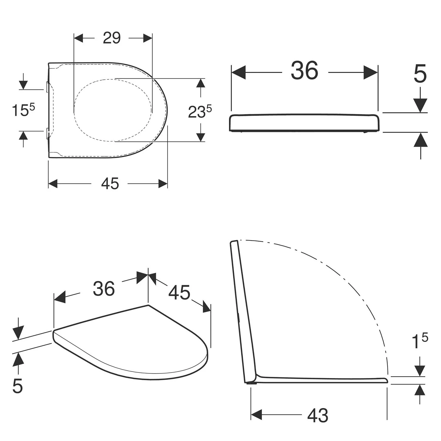 Geberit iCon WC-Sitz mit Absenkautomatik Bild 3