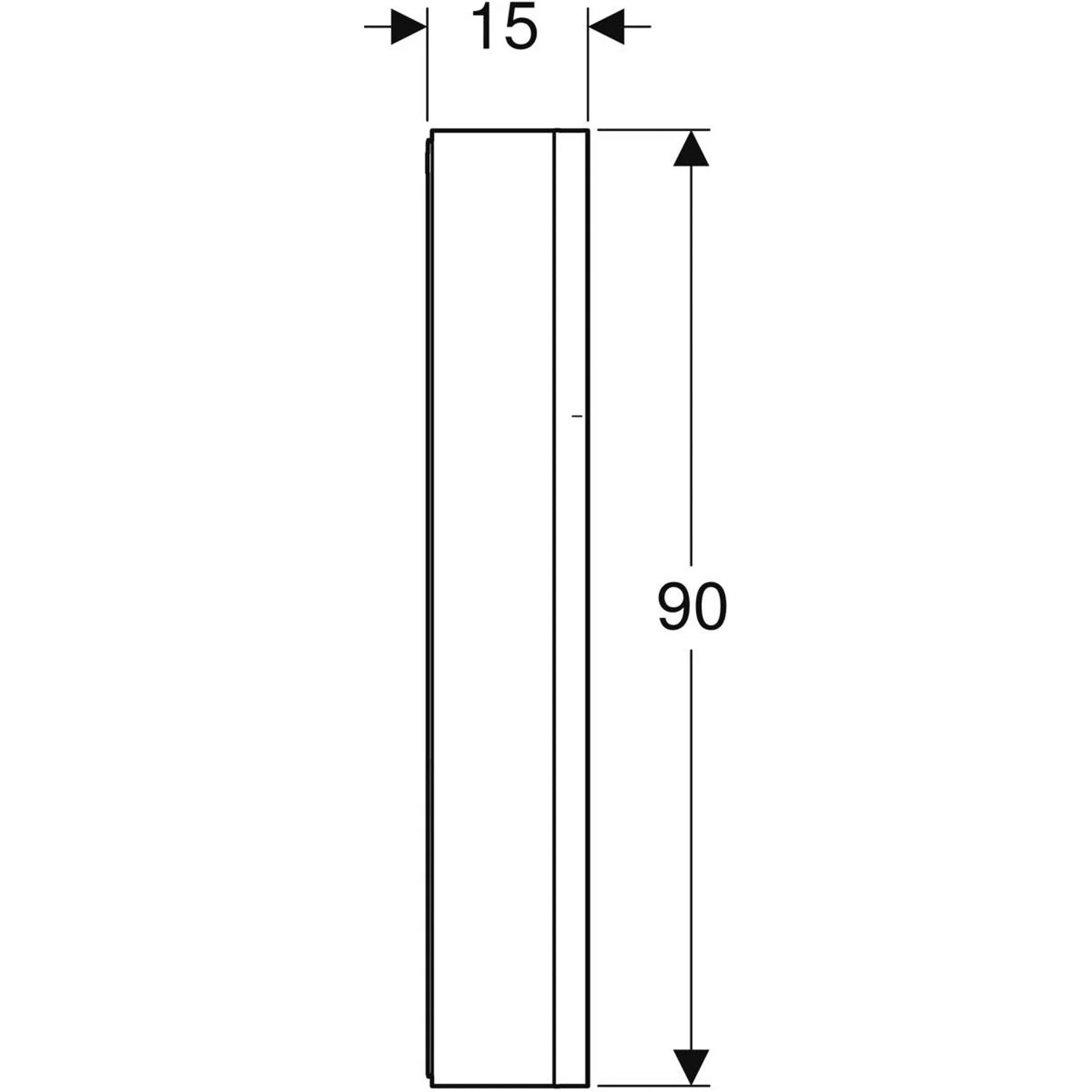 Geberit ONE Spiegelschrank, ComfortLight, 1 Tür rechts, AP-Montage, 60 cm Bild 4