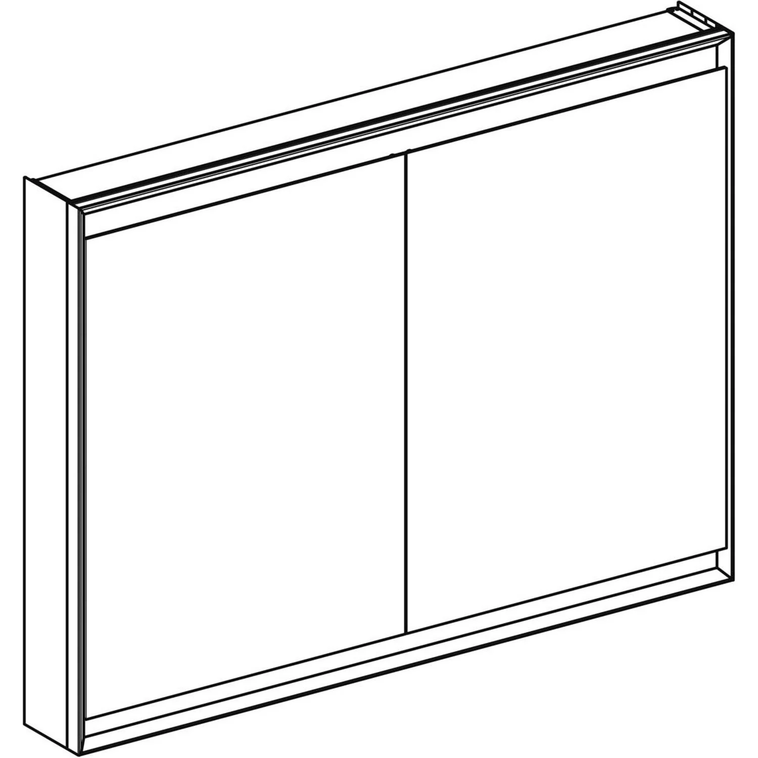 Geberit ONE Spiegelschrank, ComfortLight, 2 Türen, AP-Montage, 120 cm Bild 8