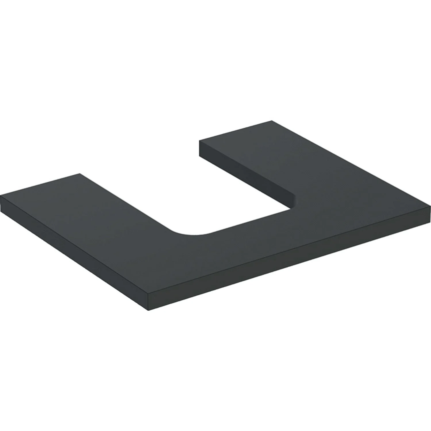 Geberit ONE Waschtischplatte, Ausschnitt mittig, für Aufsatzwaschtisch Schalenform, 60 cm