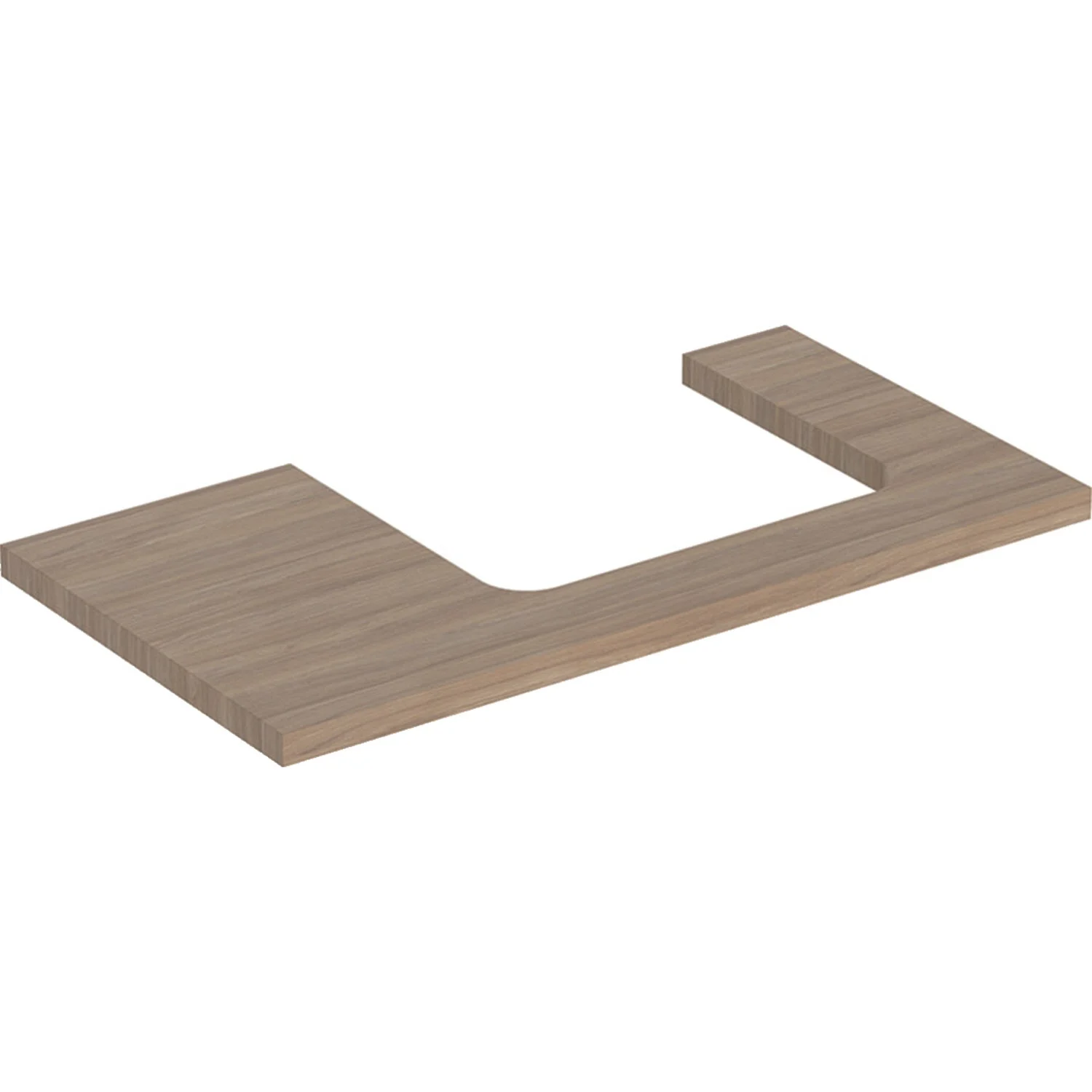 Geberit ONE Waschtischplatte, Ausschnitt rechts, für Aufsatzwaschtisch, 90 cm