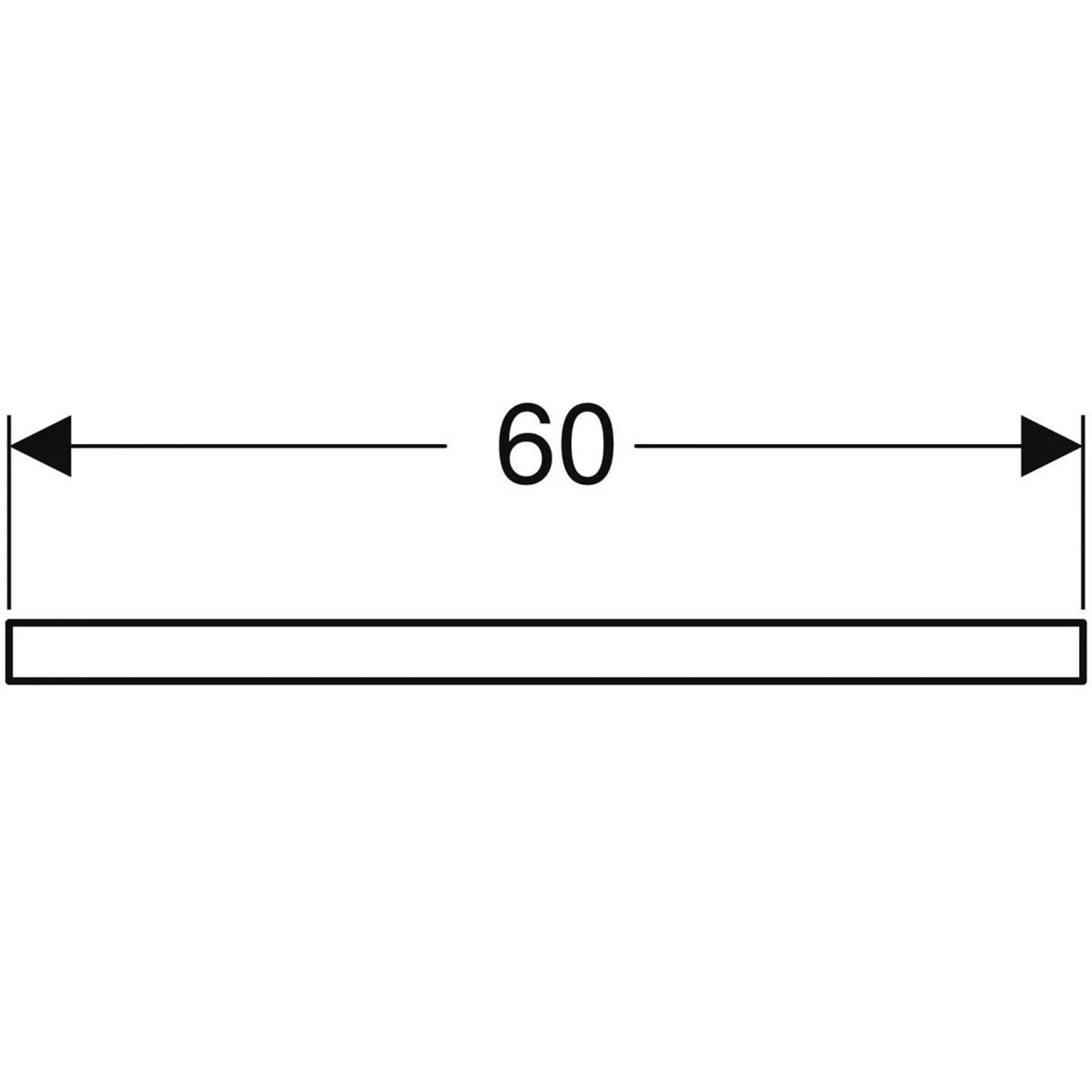 Geberit ONE Waschtischplatte, Ausschnitt mittig, für Aufsatzwaschtisch Schalenform, 60 cm Bild 3