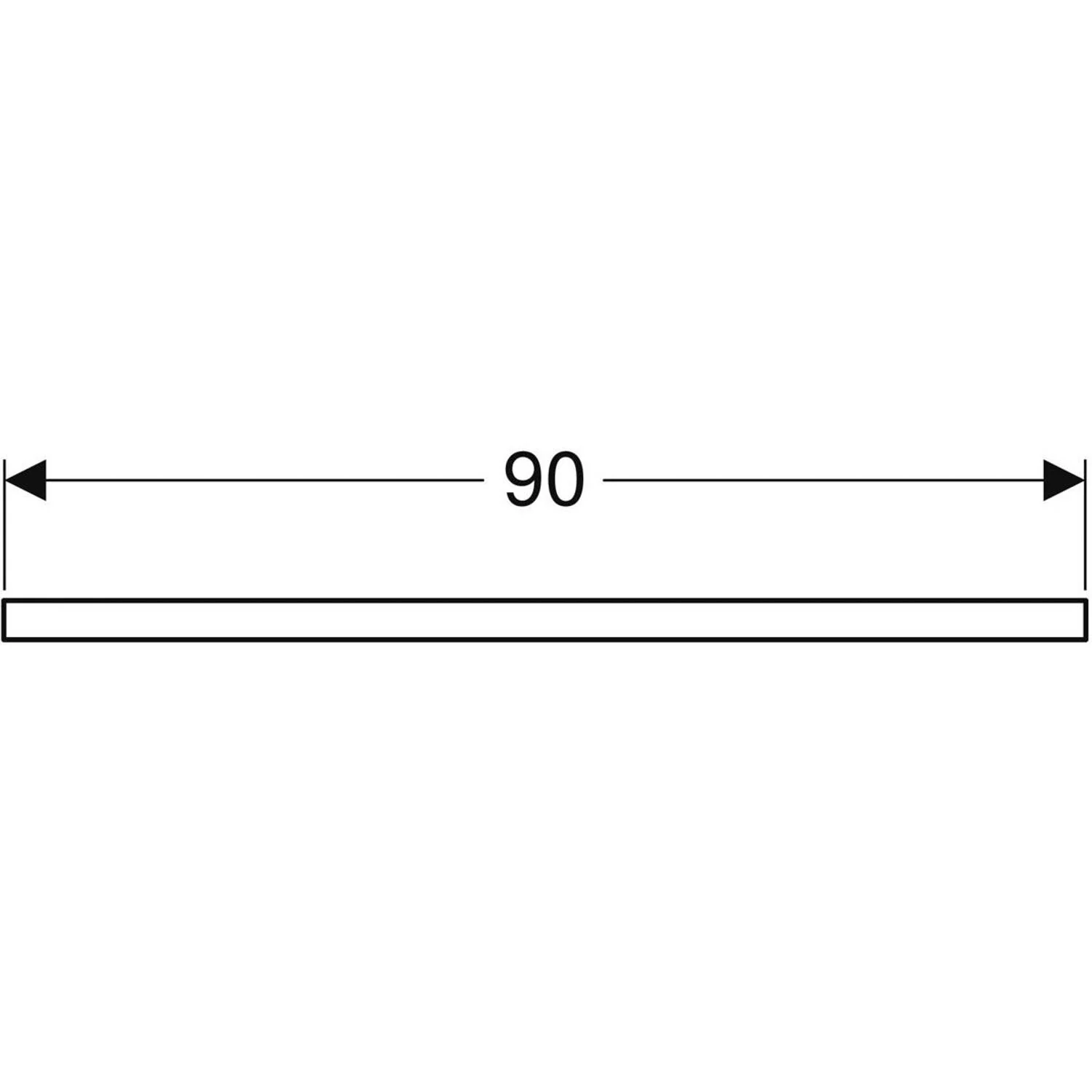 Geberit ONE Waschtischplatte, Ausschnitt rechts, für Aufsatzwaschtisch, 90 cm Bild 3