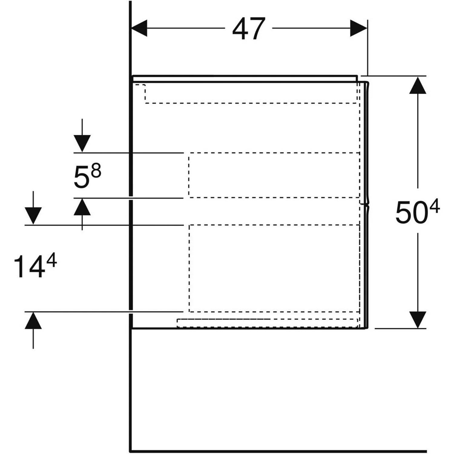 Geberit ONE Waschtischunterschrank, 2 Schubladen, 105 cm Bild 4