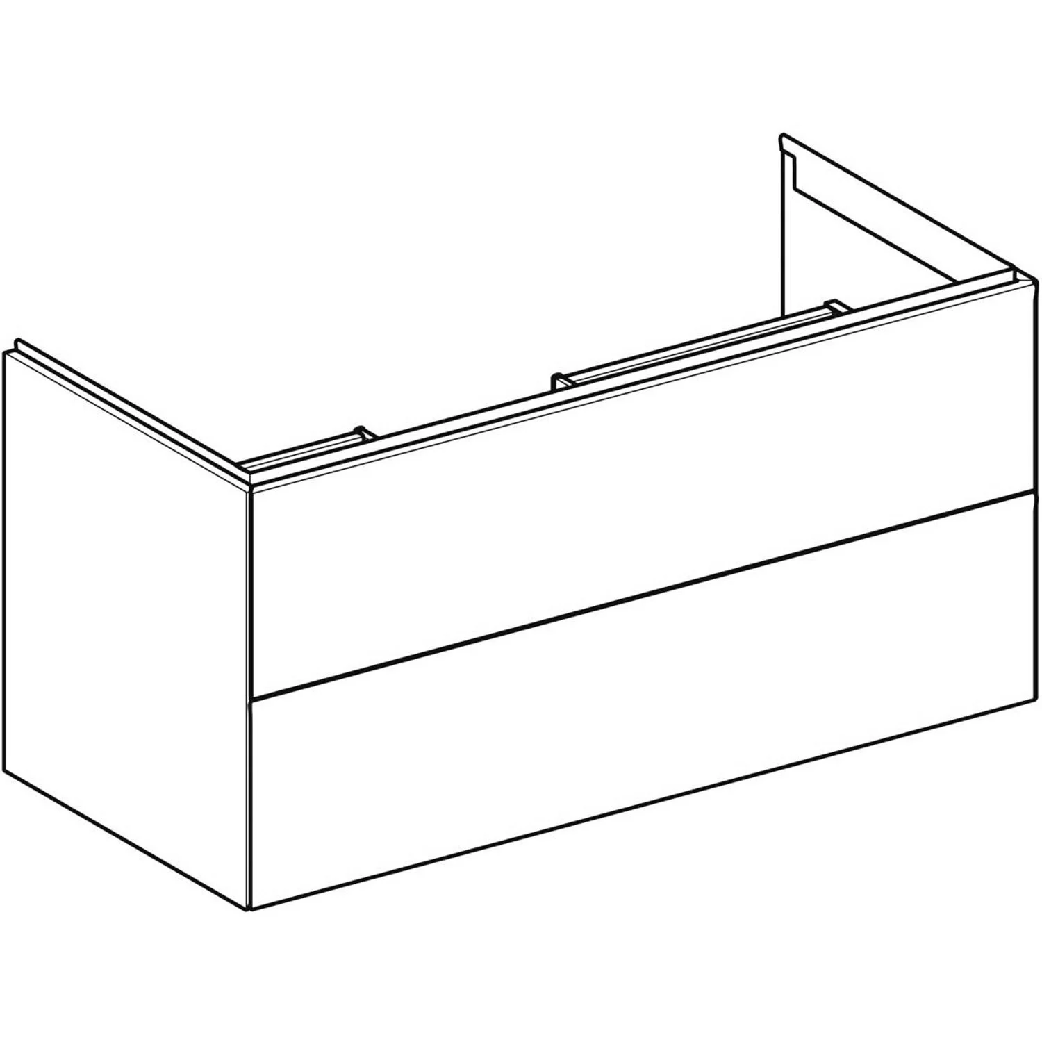 Geberit ONE Waschtischunterschrank, 2 Schubladen, 105 cm Bild 6