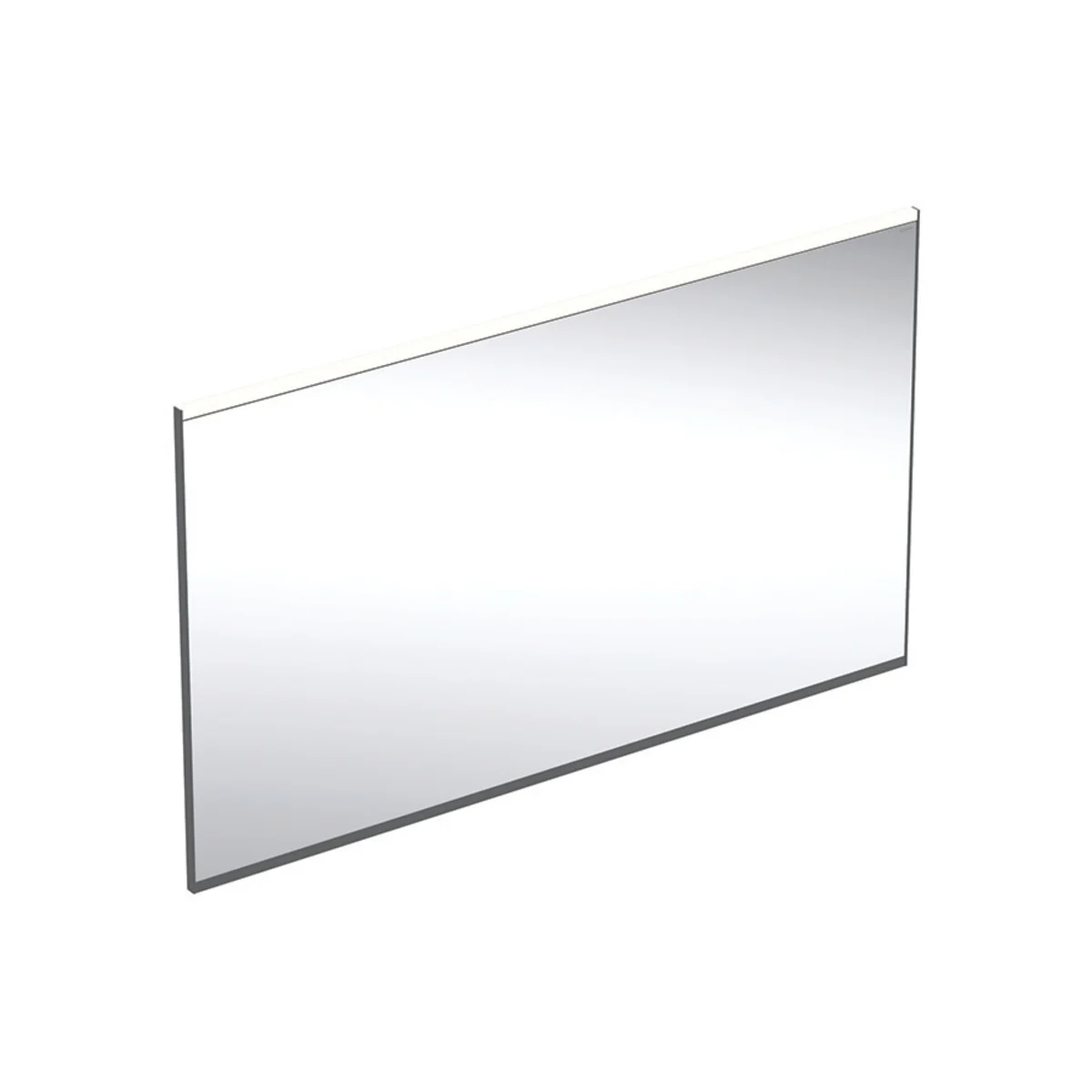 Geberit Option Plus Square Badspiegel 120 cm in schwarz matt mit direkter und indirekter Beleuchtung