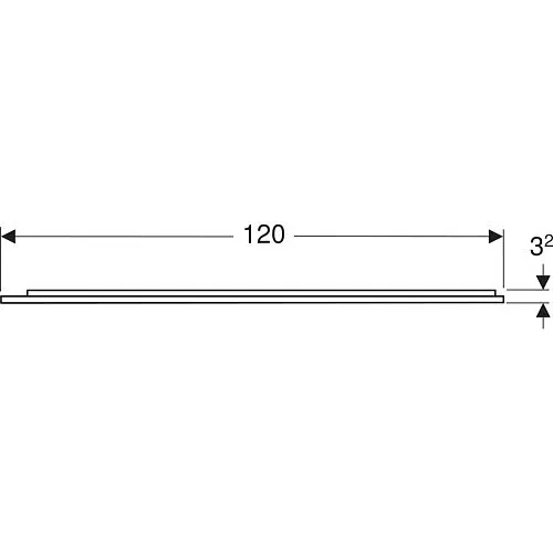 Geberit Option Plus Square Badspiegel 120 cm in schwarz matt mit direkter und indirekter Beleuchtung Bild 4