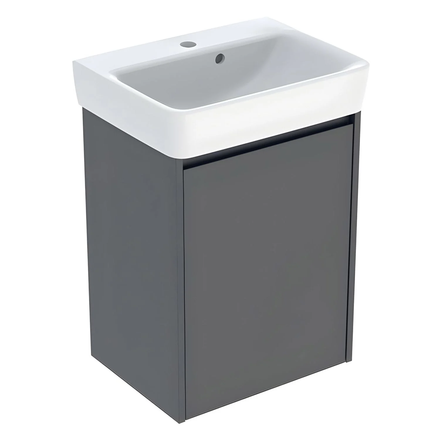 Geberit Renova Plan Handwaschbecken mit Unterschrank 50 cm, mit 1 Tür