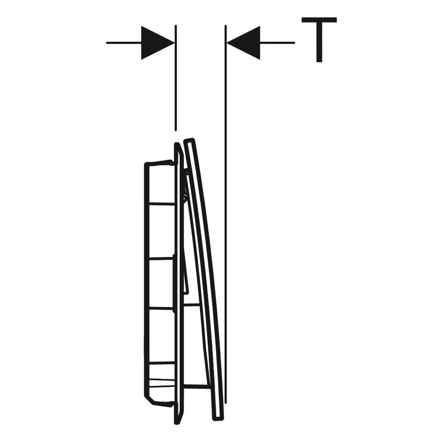 Geberit Betätigungsplatte Sigma70, für 2-Mengenspülung Bild 6