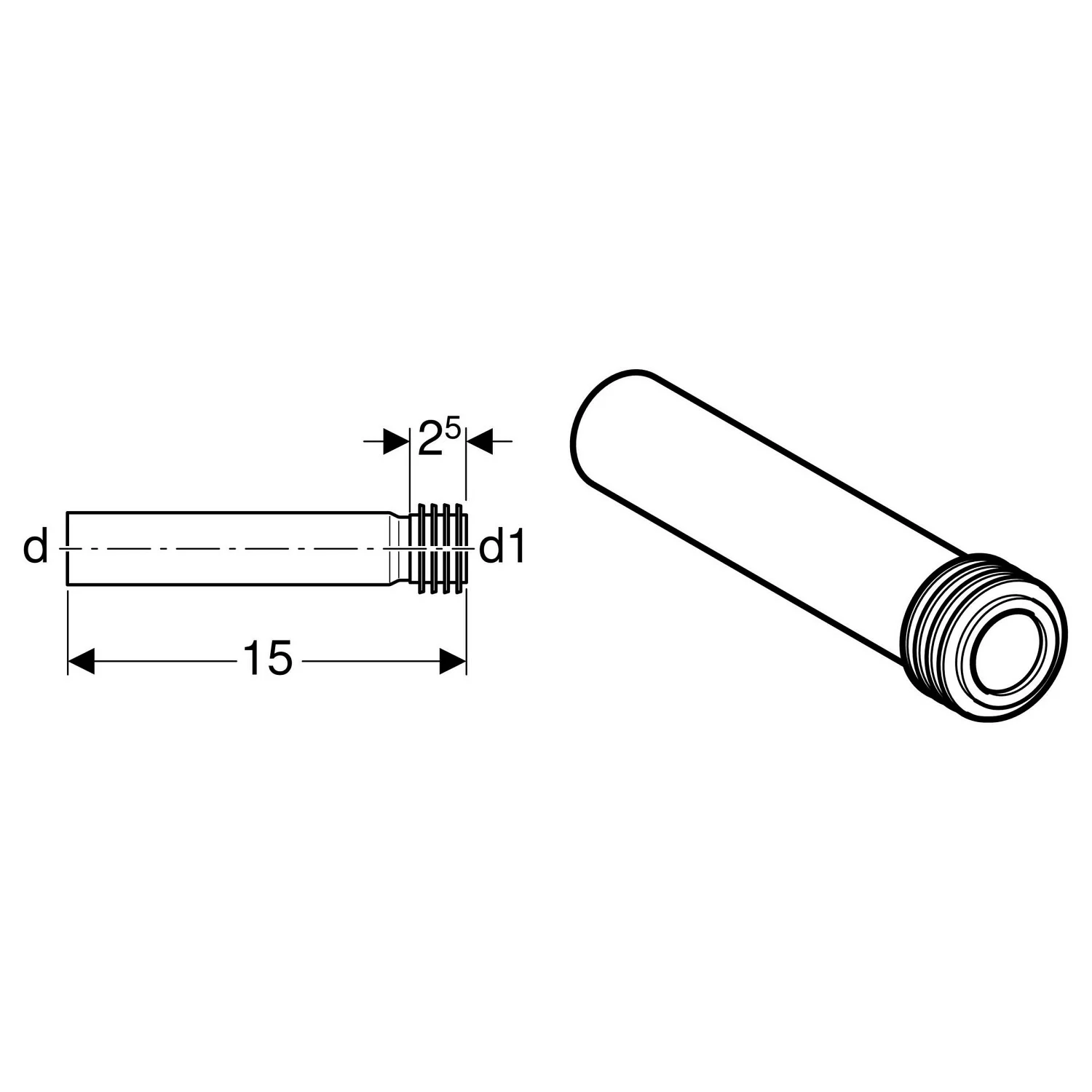 Geberit Einlaufgarnitur für Urinal Bild 2