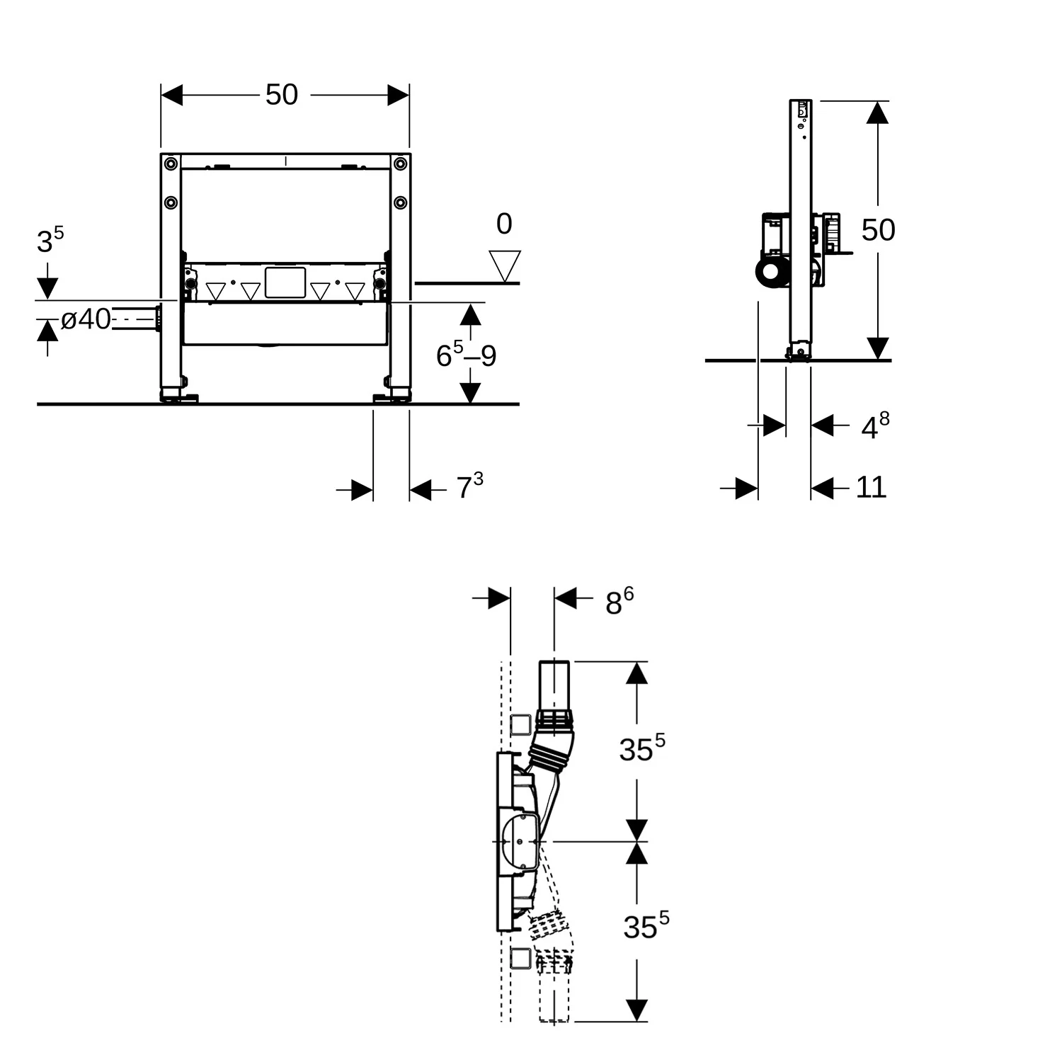 Geberit Duofix Element für Dusche Bild 3