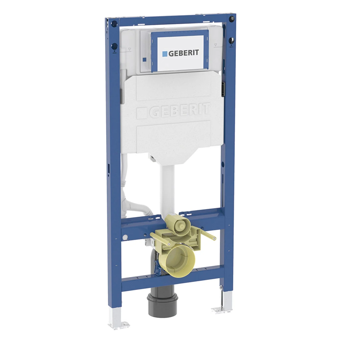 Geberit Duofix Element für Wand-WC, 112 cm, mit Sigma UP-Spülkasten 12 cm, barrierefrei, WC höhenverstellbar, Power und Connect Box