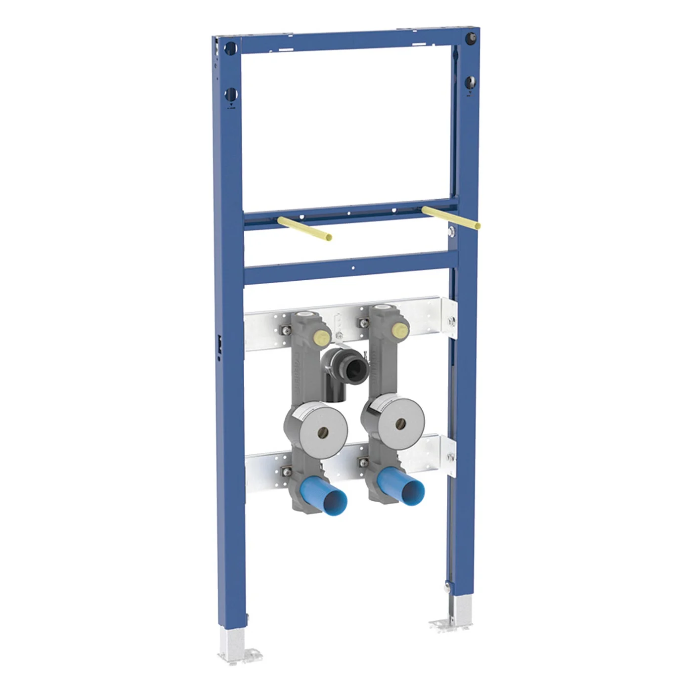 Geberit Duofix Element für Waschtisch 112 cm, Standarmatur, 2 Wasserzählerstrecken