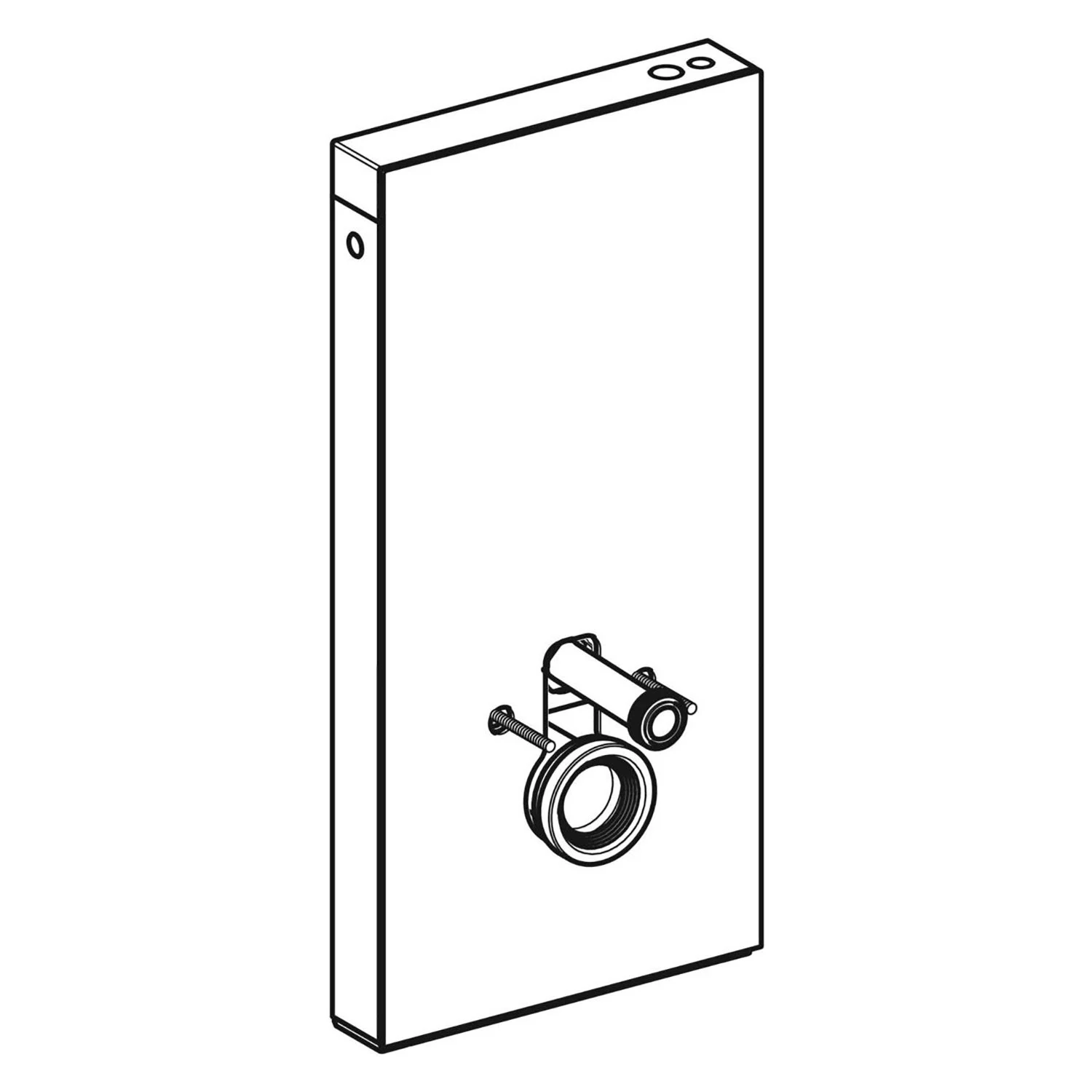 Geberit Monolith Plus Sanitärmodul für Wand-WC, 101 cm, Frontverkleidung aus Glas Bild 2