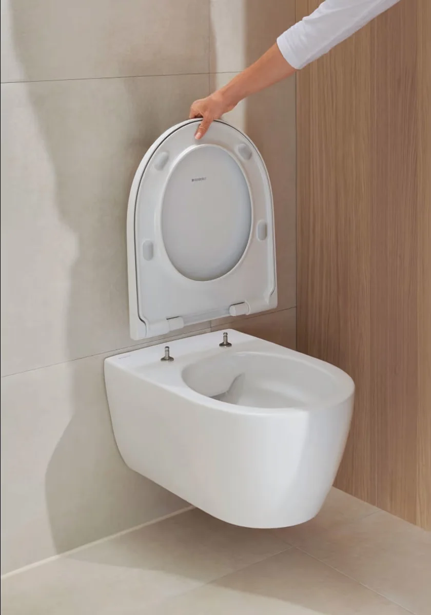 Geberit Komplettset Duofix Element, iCon WC mit WC-Sitz und Sigma 20 squareBetätigungsplatte Bild 3