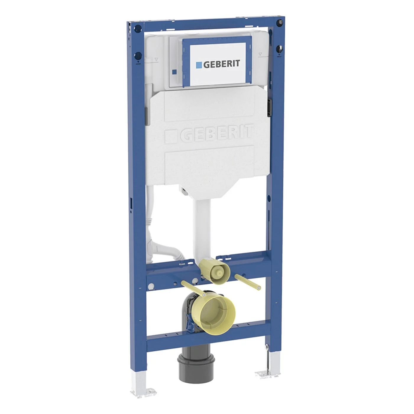 Geberit Duofix Element für Wand-WC, 112 cm, mit Sigma UP-Spülkasten 12 cm, für Betätigung von vorne