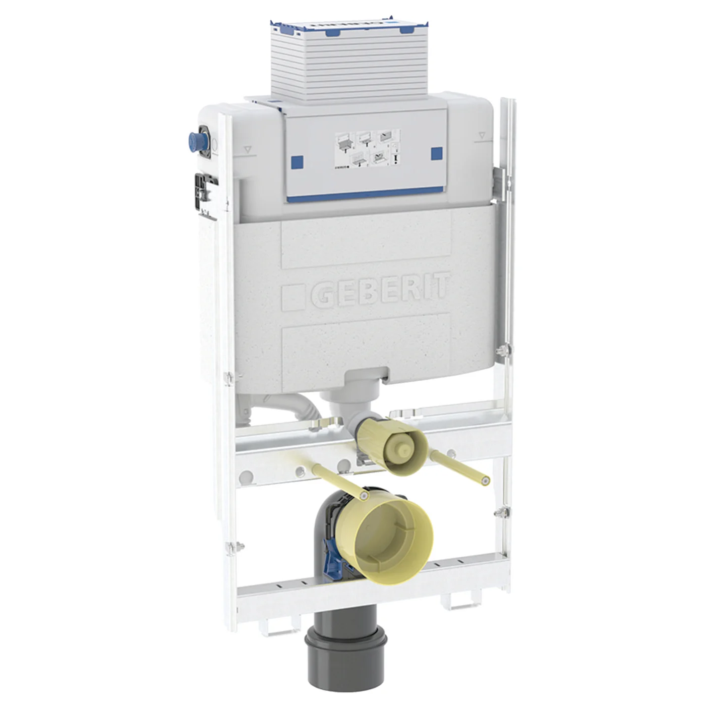 Geberit GIS Element für Wand-WC 87 cm mit Omega UP-Spülkasten 12 cm