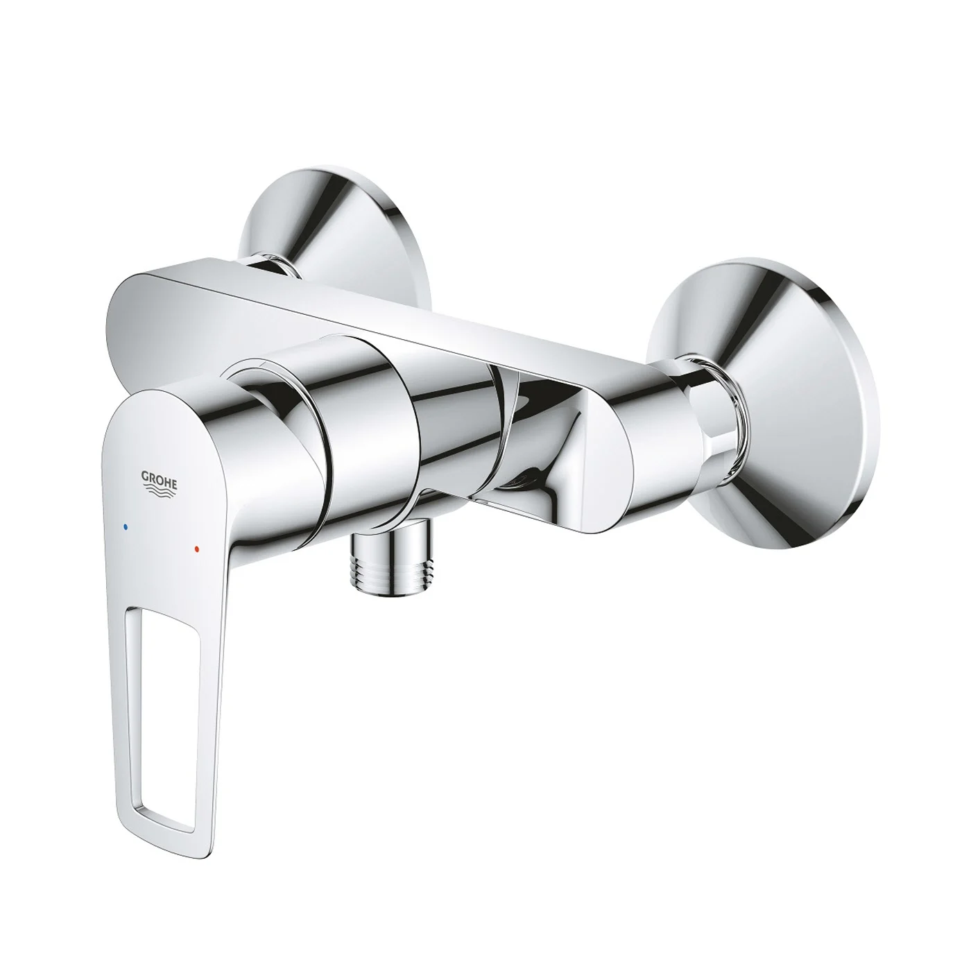 Chromowana bateria prysznicowa z otwartą dźwignią, Grohe