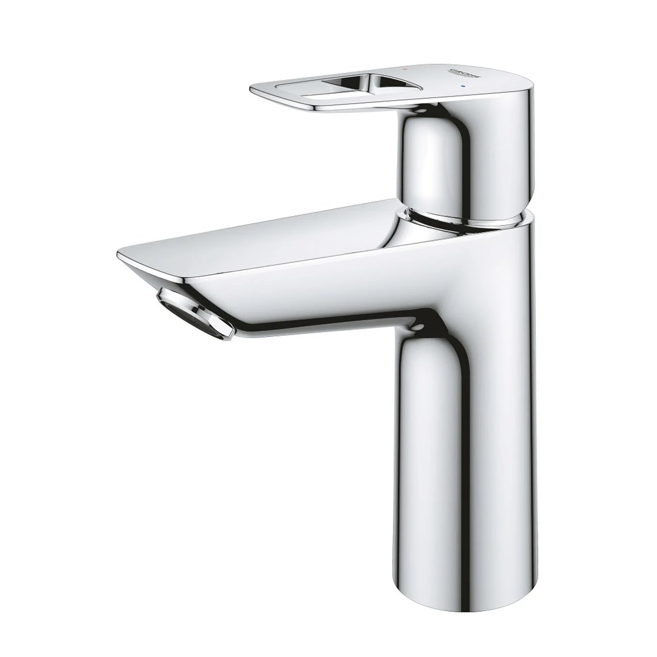Chromowana bateria umywalkowa z otwartą dźwignią, Grohe