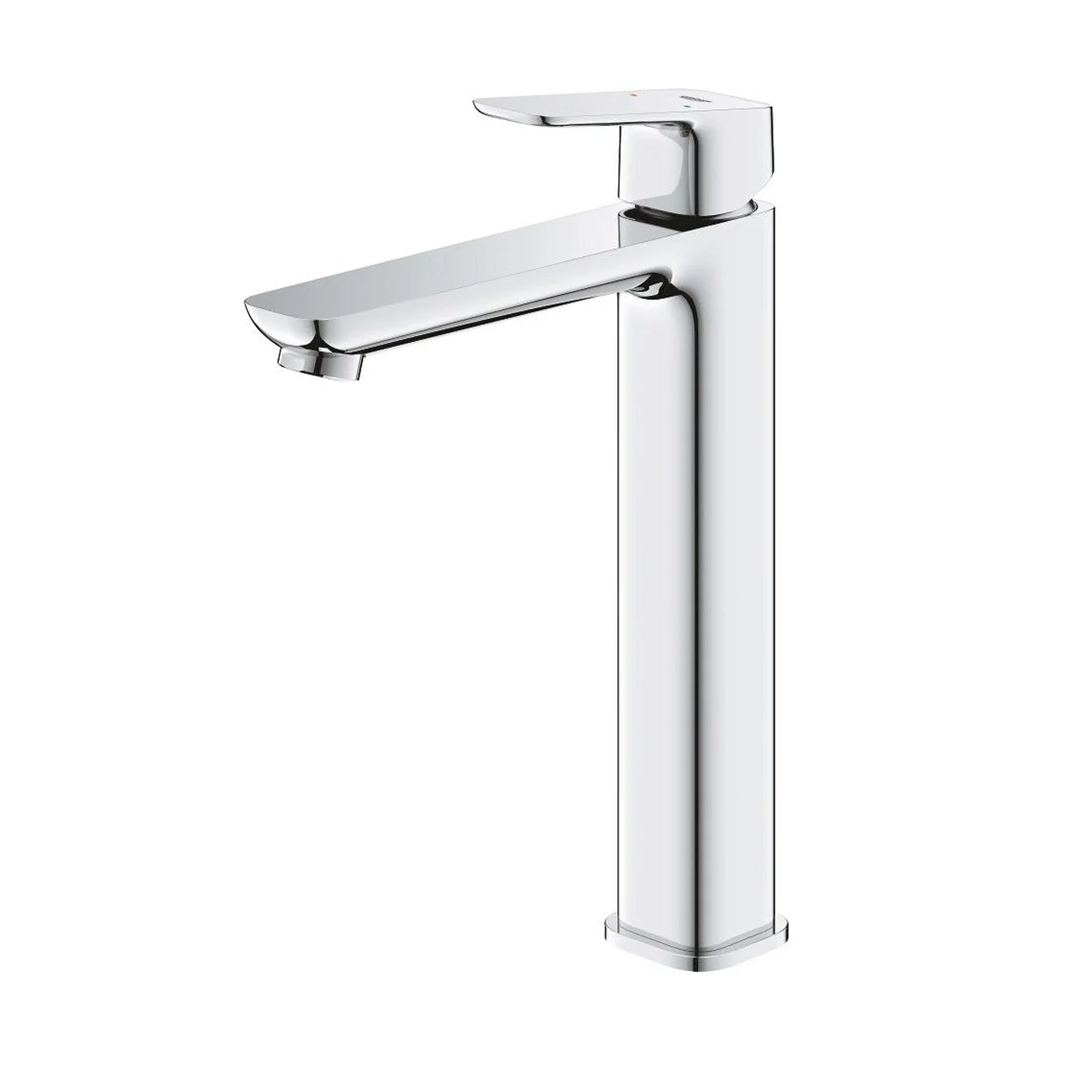 Chromowana bateria w widoku z boku, Grohe