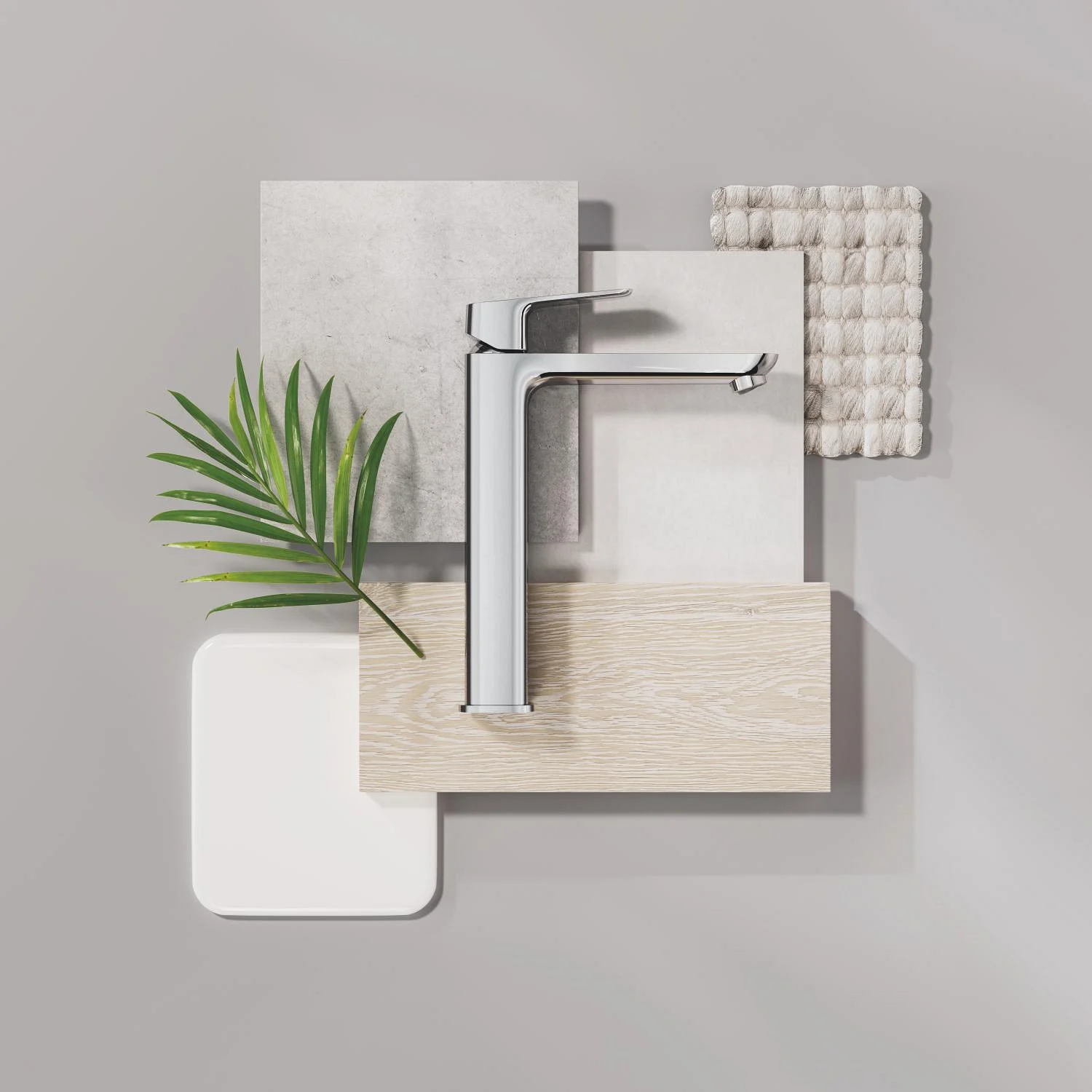 Jednouchwytowa bateria umywalkowa widok z boku, Grohe