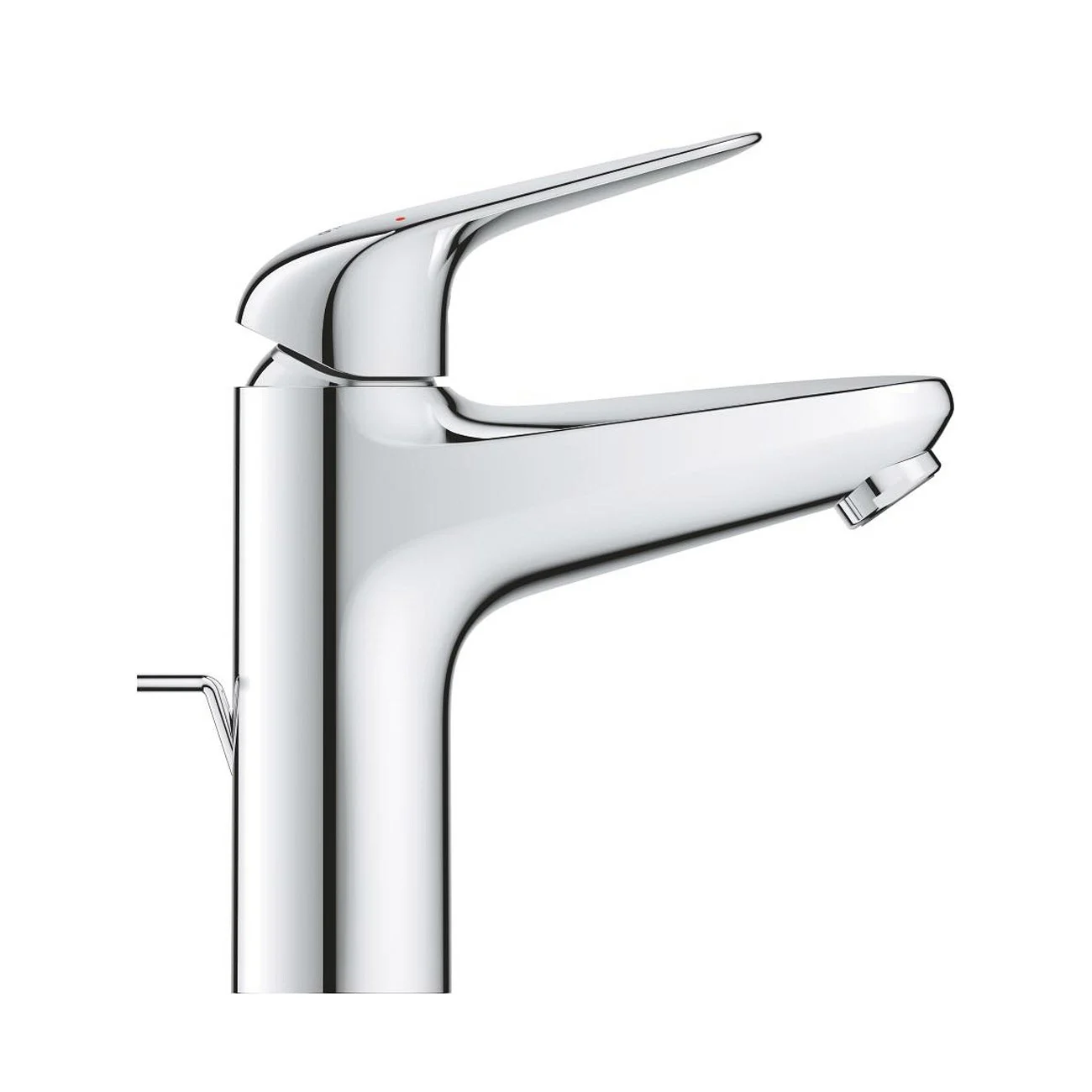 Jednouchwytowa bateria umywalkowa widok boczny chrom, Grohe