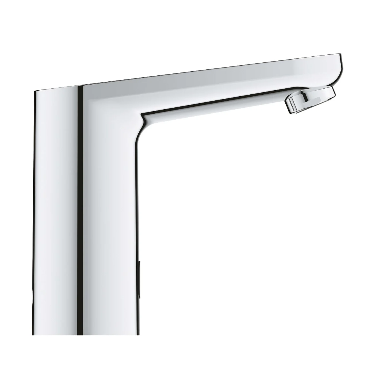 Chromowana bateria w widoku bocznym, Grohe