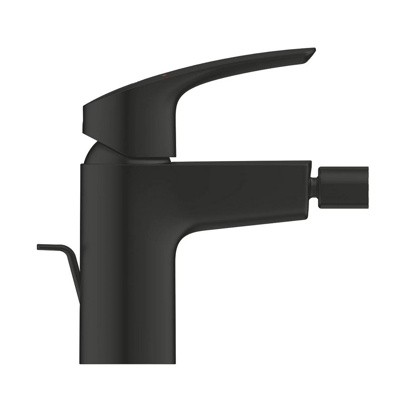 Czarna bateria bidetowa widok z boku, Grohe