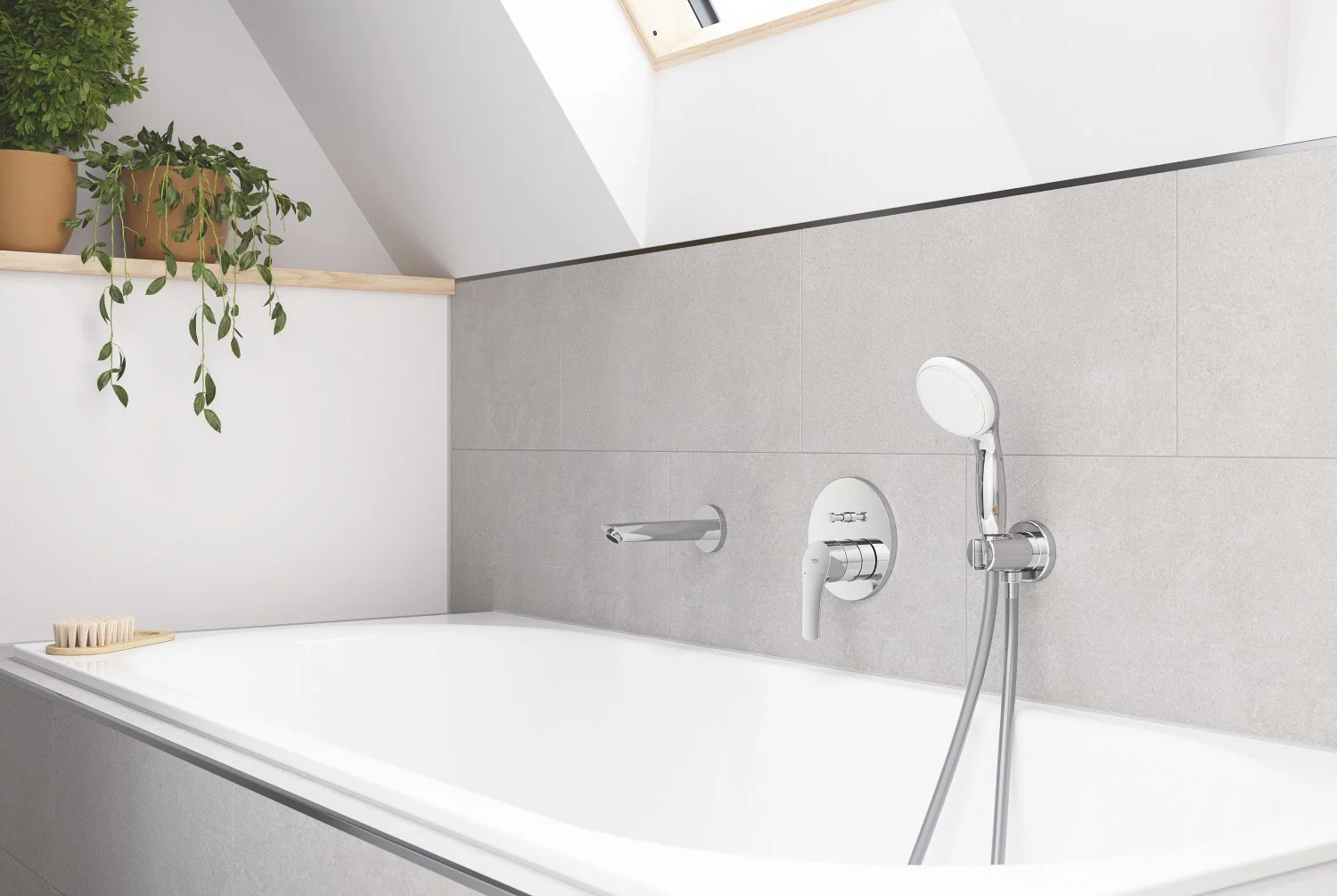Wanna z baterią i prysznicem, Grohe
