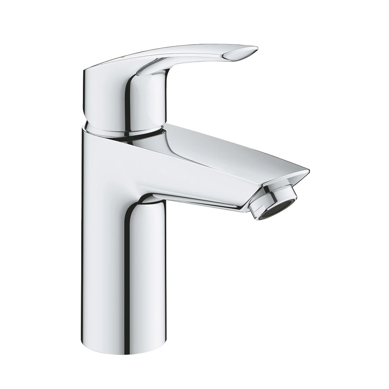 Chromowana bateria umywalkowa widok z boku, Grohe