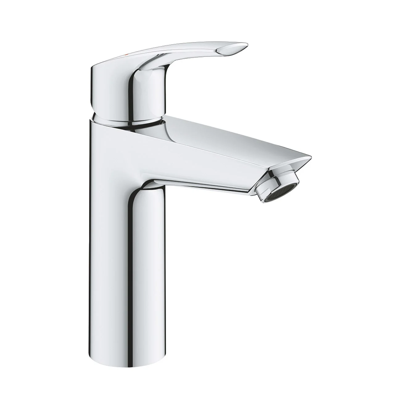 Chromowana bateria umywalkowa widok z boku, Grohe